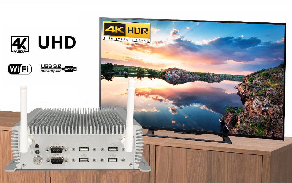 Hummlink G1 Fanless Industrial Mini PC | Intel Core i5/i7-4200U/4500U | Dual LAN | 2×COM | Windows 11 Pro