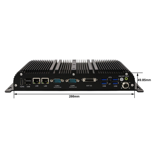 Hummlink G14 Fanless Industrial Mini PC | Intel Celeron J4125 / J6412 / N100 | Dual 2.5G LAN | 6 COM | RS422/RS485 | GPIO | Bus & Industrial Control