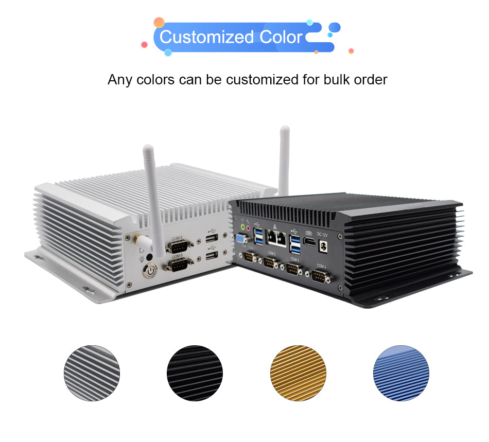 Hummlink G1 Fanless Industrial Mini PC | Intel Core i5/i7-4200U/4500U | Dual LAN | 2×COM | Windows 11 Pro