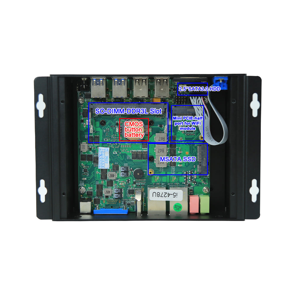 Hummlink G12 Fanless Industrial Mini PC | Intel Core i3-1215U / i5-1235U / i7-1255U | Dual LAN | 2 COM | HDMI 2.0 | Kiosk & Industrial Automation