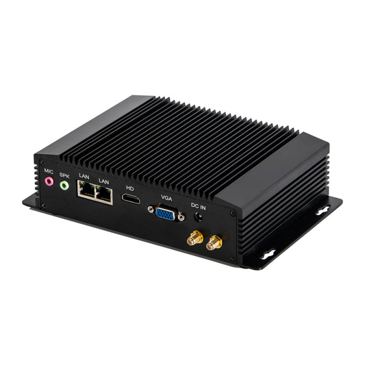 Fanless Industrial Mini PC Intel Pentium N3520 8G D3 128G SSD Windows/Linux For Car Parking System