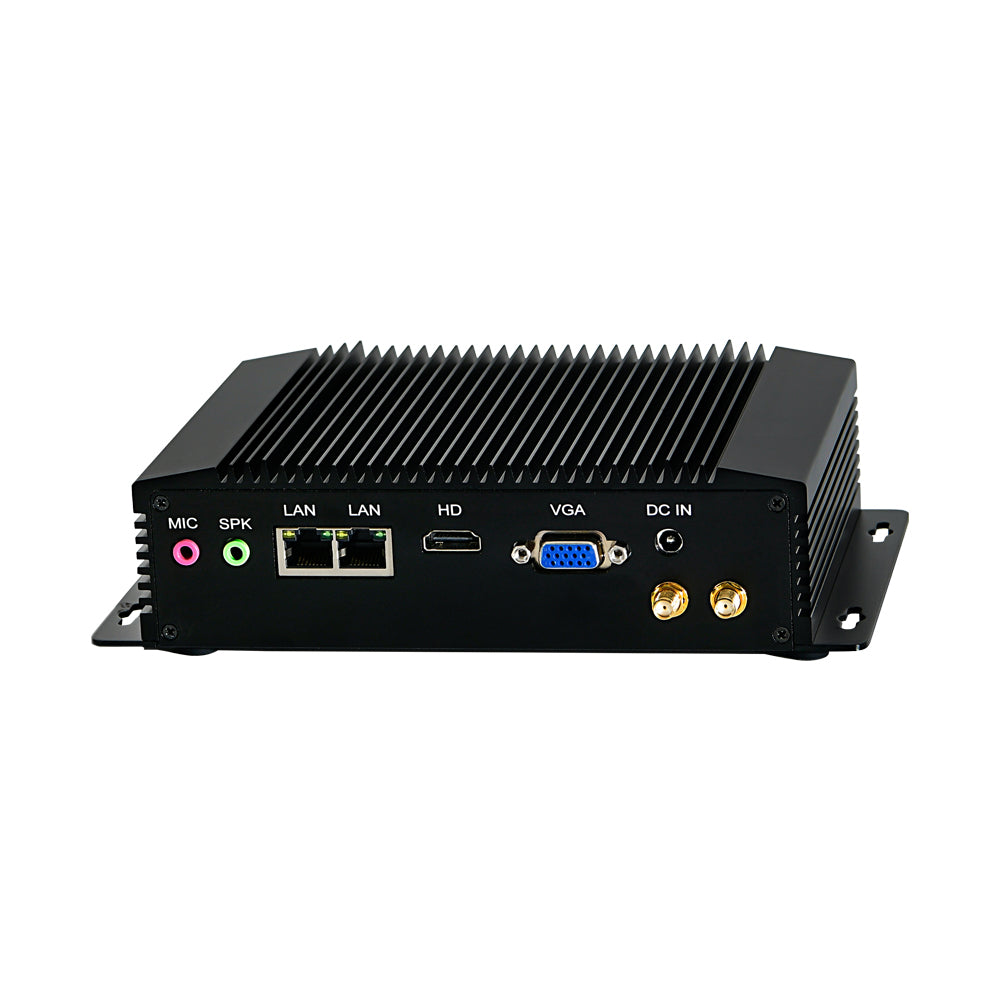 Fanless Industrial Mini PC Intel Pentium N3520 8G D3 128G SSD Windows/Linux For Car Parking System