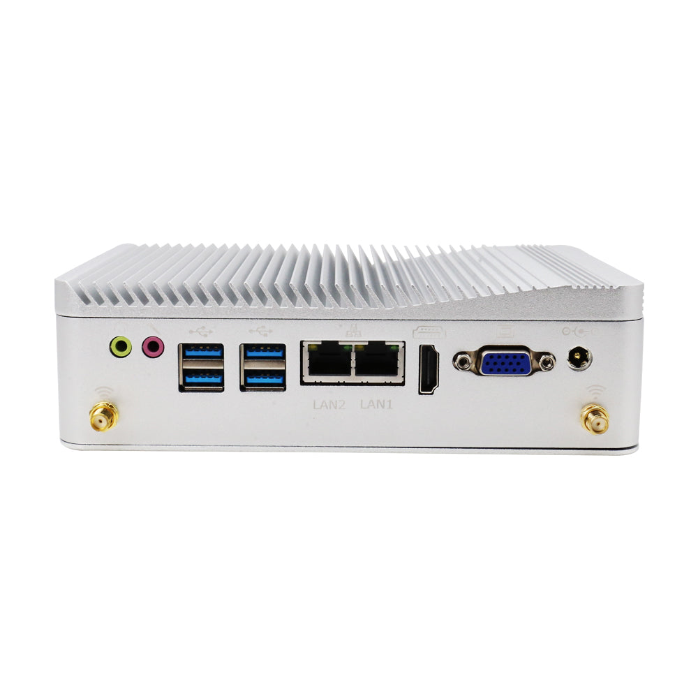 Hummlink Fanless Industrial Mini PC Intel J4125 | Dual LAN | 6 COM RS232 | Embedded Box PC for Industrial Automation
