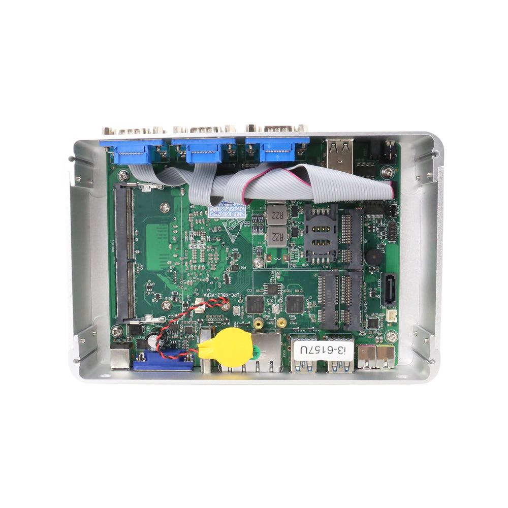 Hummlink Fanless Industrial Mini PC Intel J4125 | Dual LAN | 6 COM RS232 | Embedded Box PC for Industrial Automation