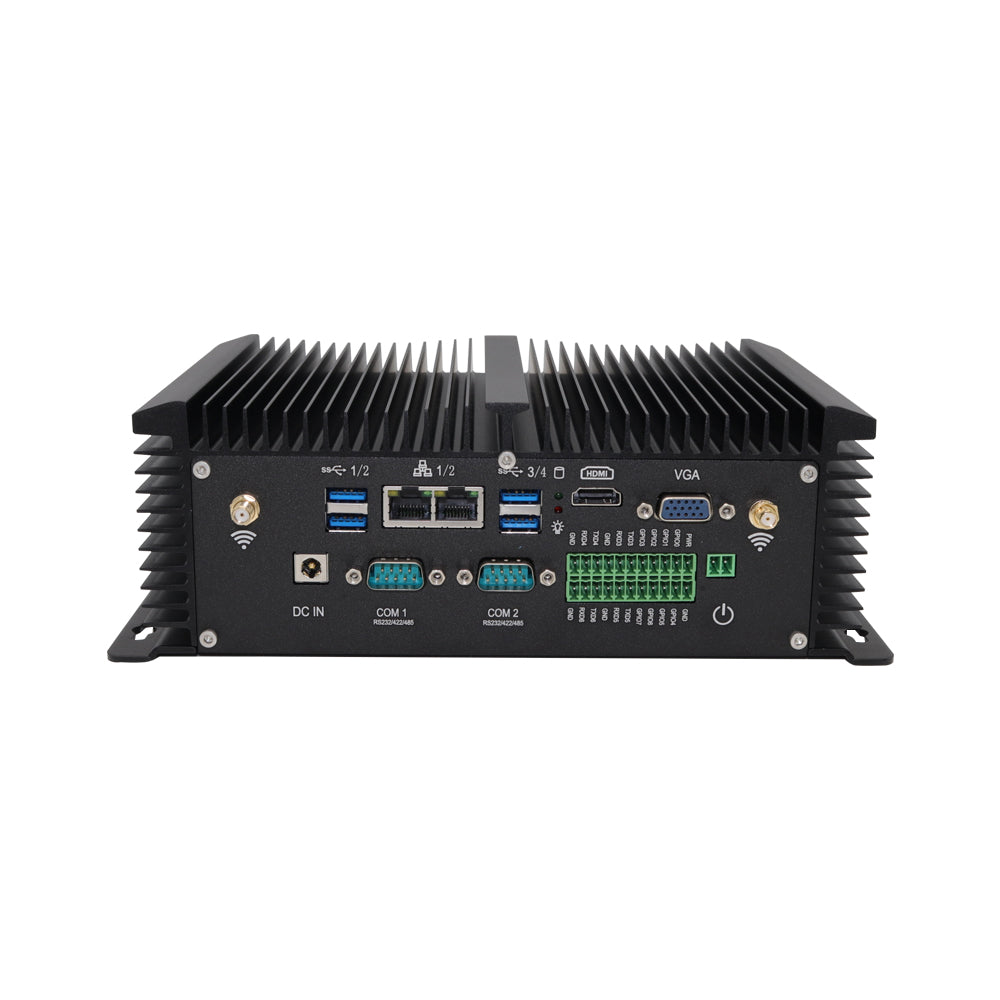 Hummlink G4 Fanless Industrial Mini PC | Intel Core i7-8550U / i5-8250U | Dual LAN | 2 COM | Dual Display | Industrial Automation